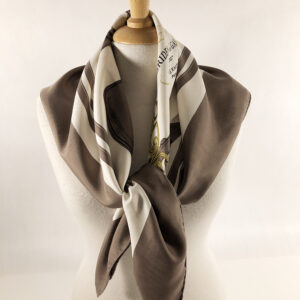 Scarf Hermés Brides de Gala brun